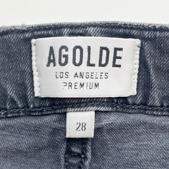 AGOLDE Sophie High Rise Crop Jean in Chelsea Destruct - Picture 11 of 12